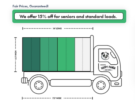 Contact Happy Panda Junk Removal for a free quote in Calgary