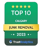 Happy Panda Junk Removal team providing junk removal services in Calgary